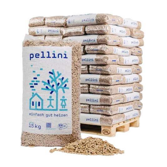 Pellini Holzpellets ENplus A1 (990 kg, 66 x 15 kg Säcke)