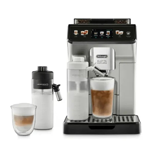 De’Longhi Eletta Explore ECAM450.55.S Kaffeevollautomat – Silber, 2,3 L Wassertank - FERDALIN UG
