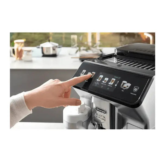 De’Longhi Eletta Explore ECAM450.55.S Kaffeevollautomat – Silber, 2,3 L Wassertank - FERDALIN UG
