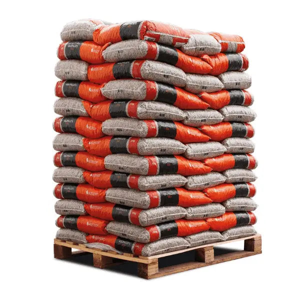 Heizfuxx Holzpellets Red – 975 kg Palette (65 x 15 kg Säcke) - FERDALIN UG