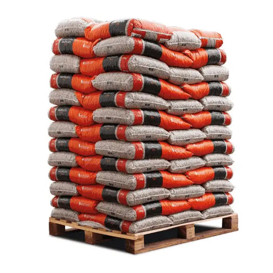 Heizfuxx Holzpellets Red – 975 kg Palette (65 x 15 kg Säcke) - FERDALIN UG