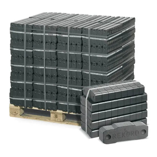 Rekord Braunkohlebriketts 25kg x 40 Gebinde 1000kg Palette - FERDALIN UG