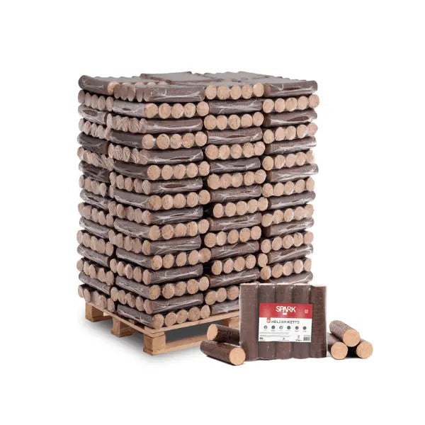 SPARK Holzbriketts Rund, 960 kg Palette - FERDALIN UG