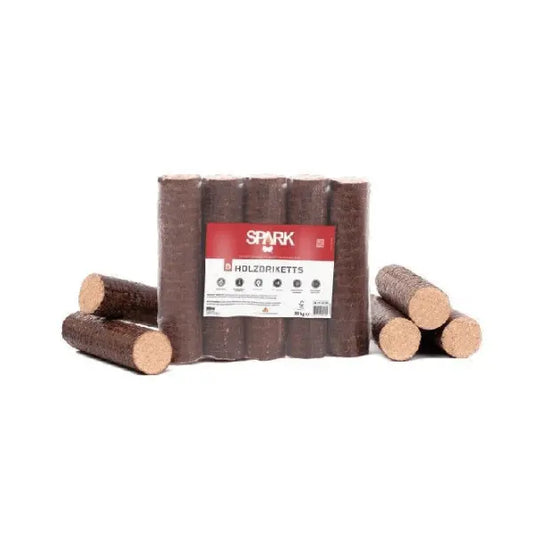 SPARK Holzbriketts Rund, 960 kg Palette - FERDALIN UG